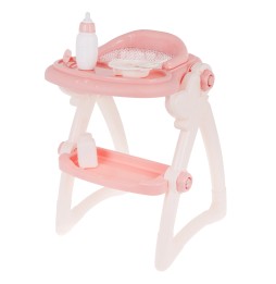 Doll Feeding Set with High Chair and Accessories