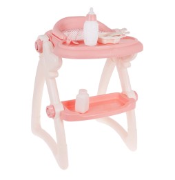 Doll Feeding Set with High Chair and Accessories