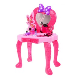 Pink Vanity Table for Girls 3+ with Accessories