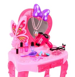 Pink Vanity Table for Girls 3+ with Accessories