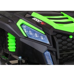 Buggy ATV Strong Racing pentru 2 copii - Verde