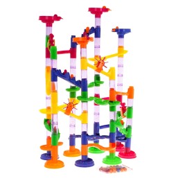 Ball Track Building Set for Kids with 105 Pieces