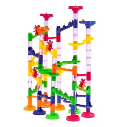 Ball Track Building Set for Kids with 105 Pieces