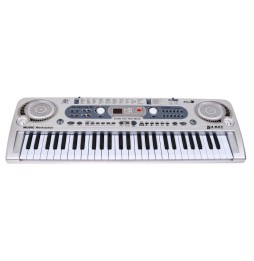 Kids Silver Keyboard 5+ with Microphone and USB