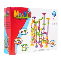 Ball Track Building Set for Kids with 105 Pieces