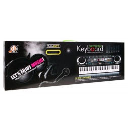 Kids Silver Keyboard 5+ with Microphone and USB