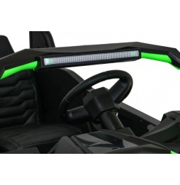 Buggy ATV Strong Racing pentru 2 copii - Verde