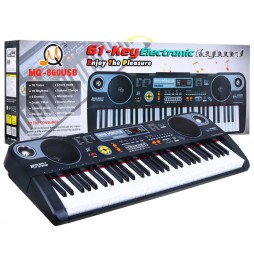 Keyboard edukacyjny dla dzieci 5+ z mikrofonem