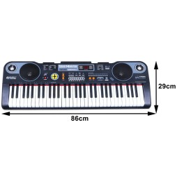 Educational Keyboard for Kids 5+ with Microphone