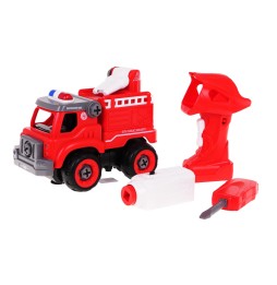 Disassembled Fire Truck with Accessories for Kids