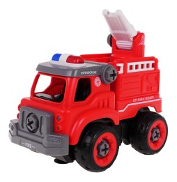 Disassembled Fire Truck with Accessories for Kids