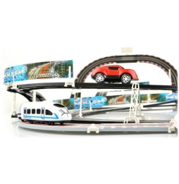 Kids 2-in-1 Racing Track and Train