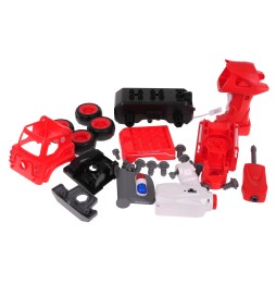 Disassembled Fire Truck with Accessories for Kids