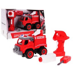 Disassembled Fire Truck with Accessories for Kids