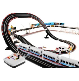 Kids 2-in-1 Racing Track and Train