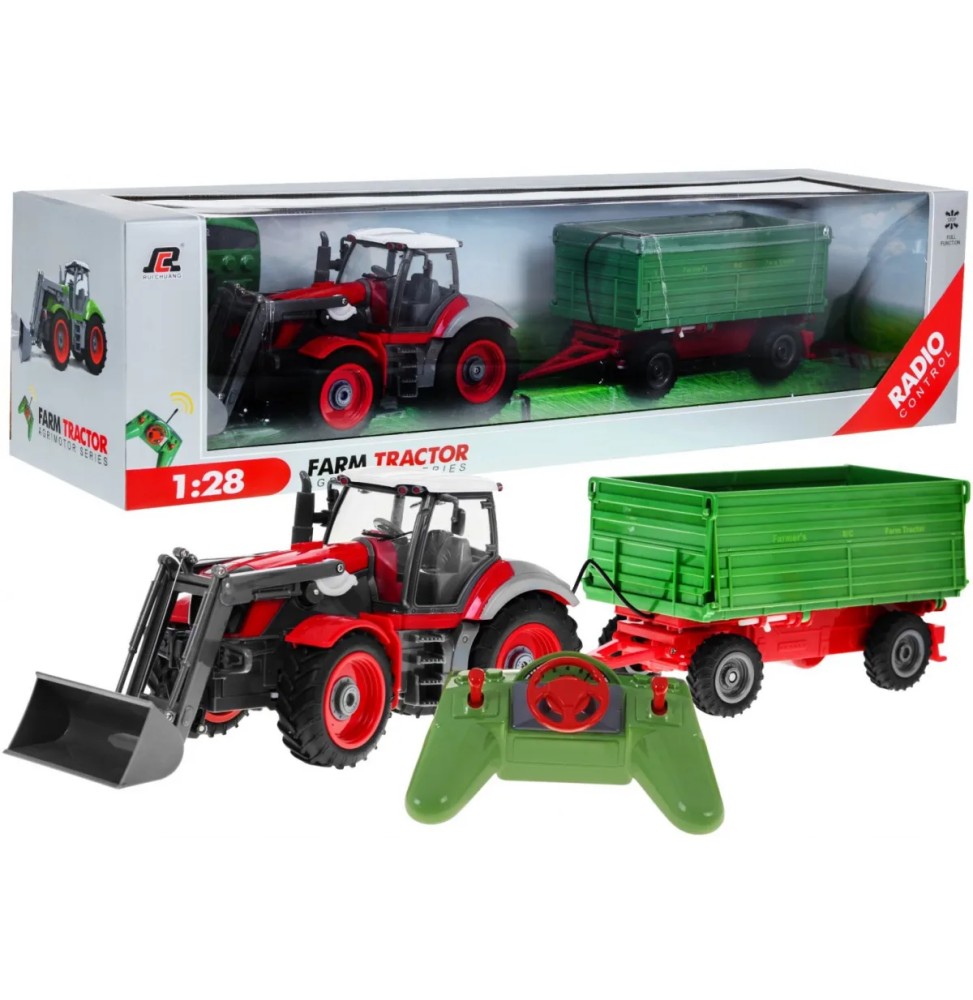 Remote Controlled Tractor with Excavator and Trailer