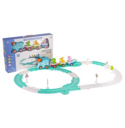 Dino Train Set with Tracks - 33 Pieces for Kids