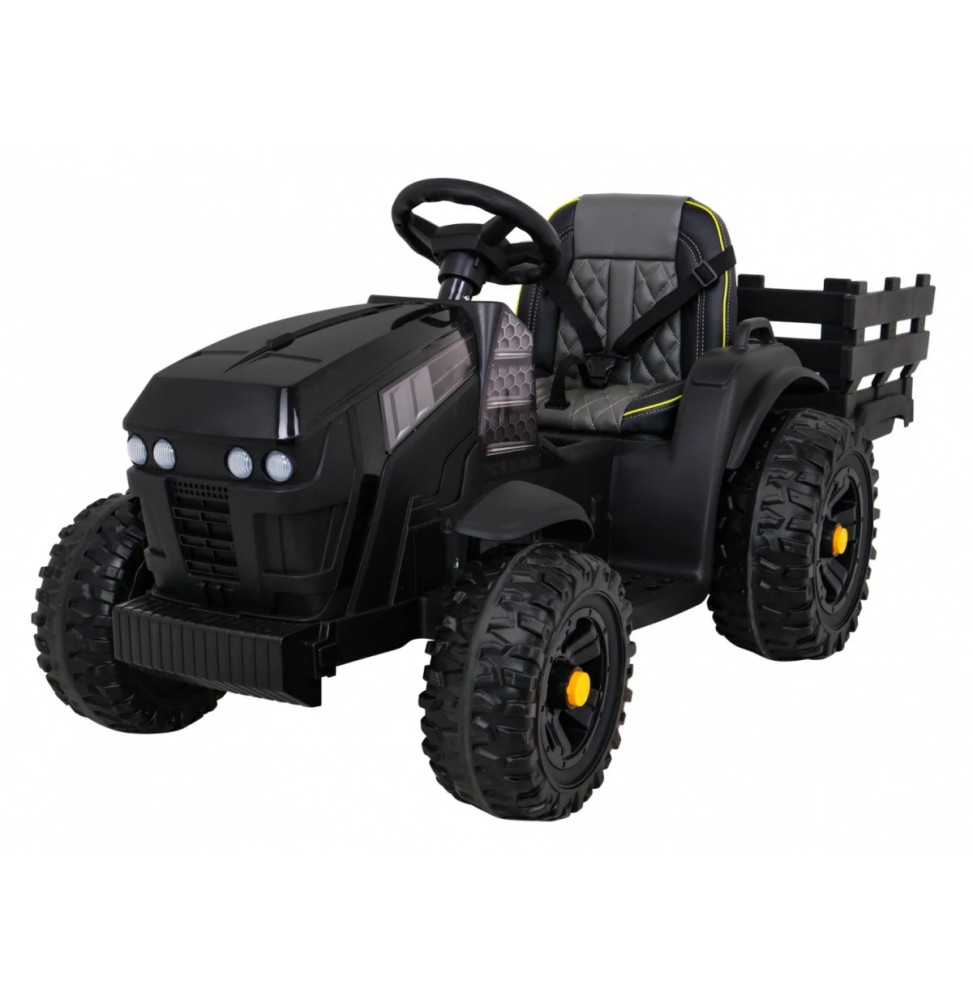 Black Titanium Tractor with Trailer - Toy