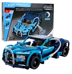 Blocuri CaDA 509 piese. Set 6 vehicule stunt + pull-back