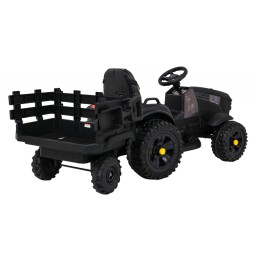 Black Titanium Tractor with Trailer - Toy