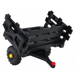 Black Titanium Tractor with Trailer - Toy