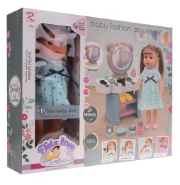 Kinga Doll with Vanity Set for Kids