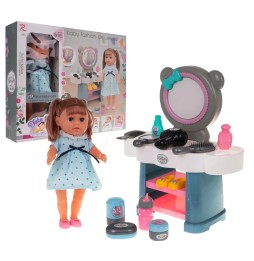 Kinga Doll with Vanity Set for Kids