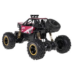 Crawler monster rock r/c 1:16 czerwony - zabawka zdalnie sterowana