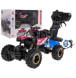 Crawler monster rock r/c 1:16 czerwony - zabawka zdalnie sterowana