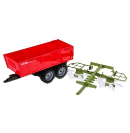 Tractor with Dump Trailer for Kids 3+