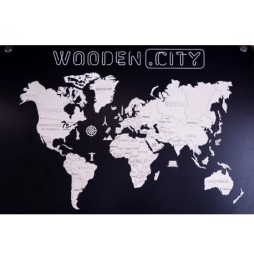 3D Wooden Puzzles Wooden.City - XL World Map