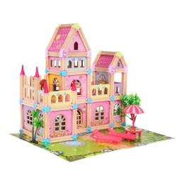 Wooden Princess House - 183 Blocks + Figures