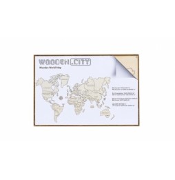 3D Wooden Puzzle Wooden.City - XXL World Map