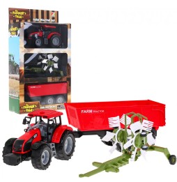 Tractor cu remorcă pentru răsturnarea fânului 3+