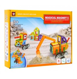 Magnetic Construction Blocks for Kids 3+ 78 pcs