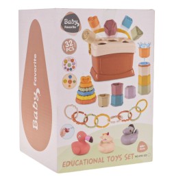 Toy Set with Shape Sorter - 32 Pieces