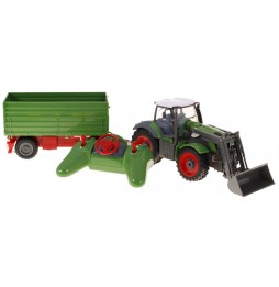 Remote Control Tractor with Excavator for Kids 3+