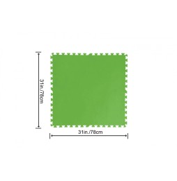 Green Foam Mat for Garden Pool 9 pcs. 78x78cm