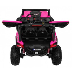 Buggy SuperStar roz 4x4 pentru copii