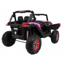 Buggy SuperStar roz 4x4 pentru copii