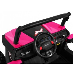 Buggy SuperStar roz 4x4 pentru copii