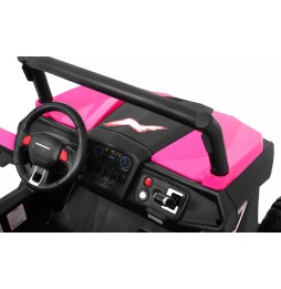 Buggy SuperStar roz 4x4 pentru copii