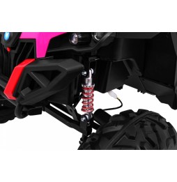 Buggy SuperStar roz 4x4 pentru copii