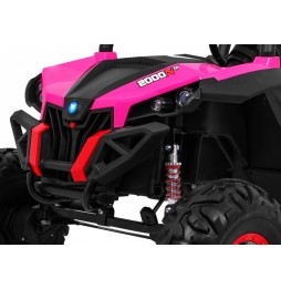 Buggy SuperStar roz 4x4 pentru copii