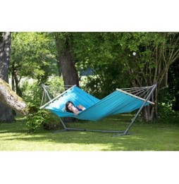 Double Hammock Miami Aqua 220x120cm - comfort and style