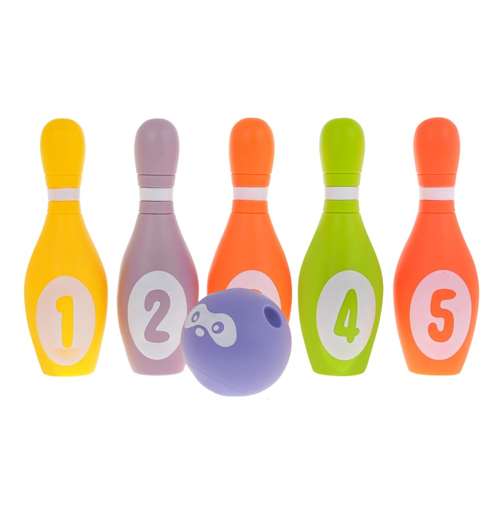 Foam Bowling Set with Ball for Kids 6m+