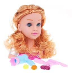 Blonde Styling Head with Accessories for Kids