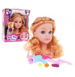 Blonde Styling Head with Accessories for Kids