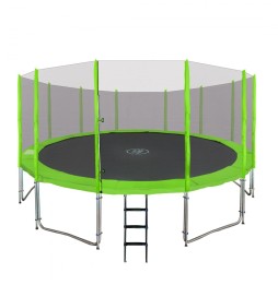 SkyRamiz 487cm 16FT Garden Trampoline Green + Accessories