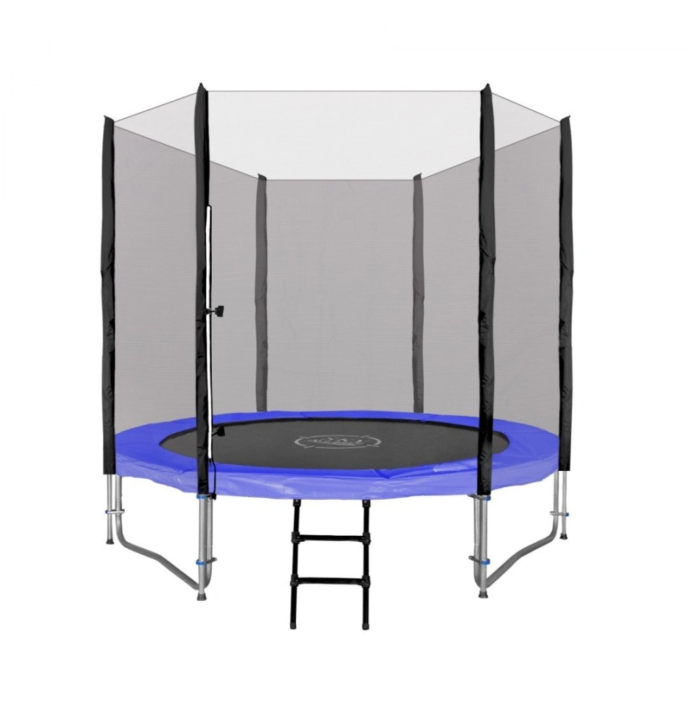 244cm Garden Trampoline with Net and Ladder - Skylight